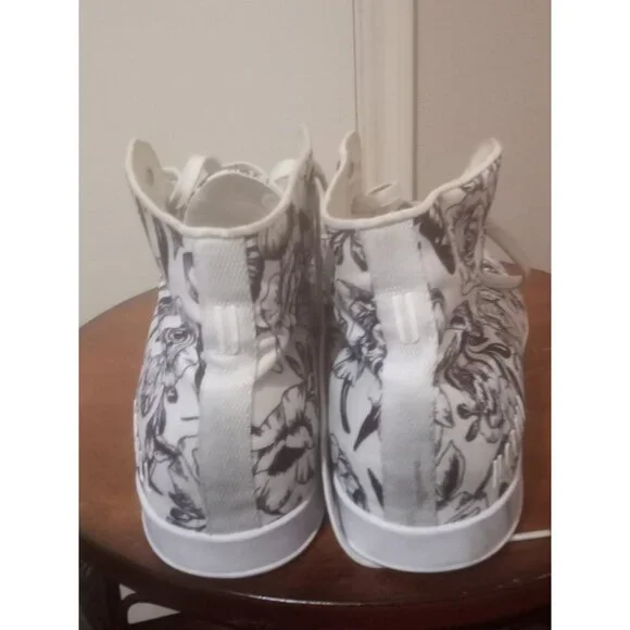 NOBULL | RARE HIGH TOP BUTTERFLY FLORAL CANVAS TRAINER UNISEX W13.5/M12 - Picture 11 of 13